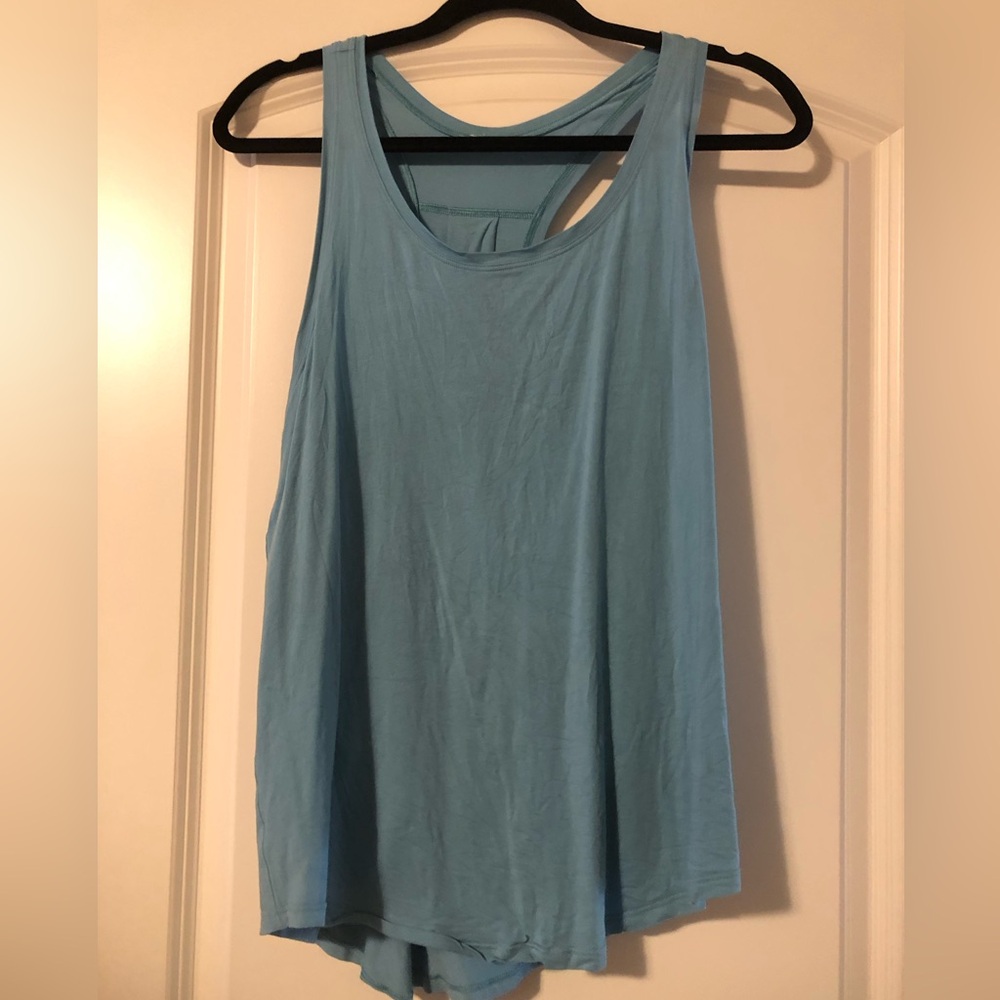 Lululemon Love Pleated Tank Teal Sz 10